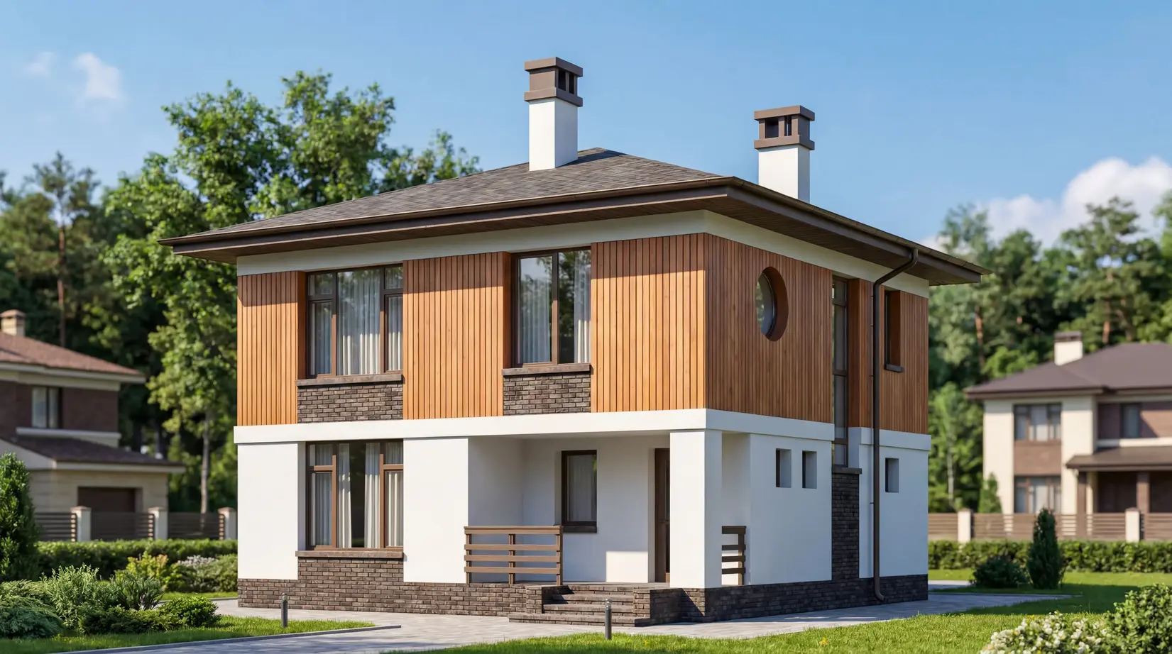 Двухэтажные дома — фото 14